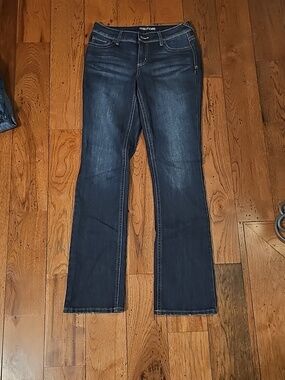 Maurices Dark Blue Flare Jeans